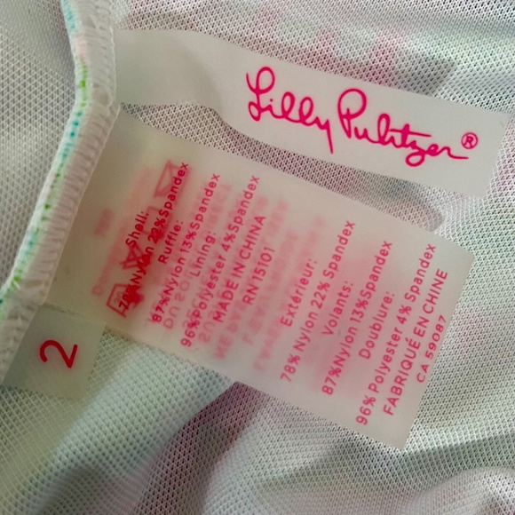 Lilly Pulitzer "One piece swim suit Lilly Pulitzer in Don't Stop BeLeafing" - Picture 3 of 6
